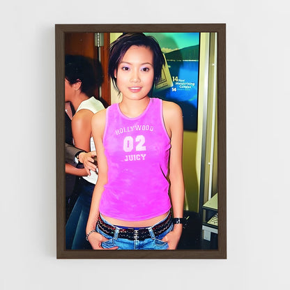 ap-joey yung-10 cadre Bois foncé