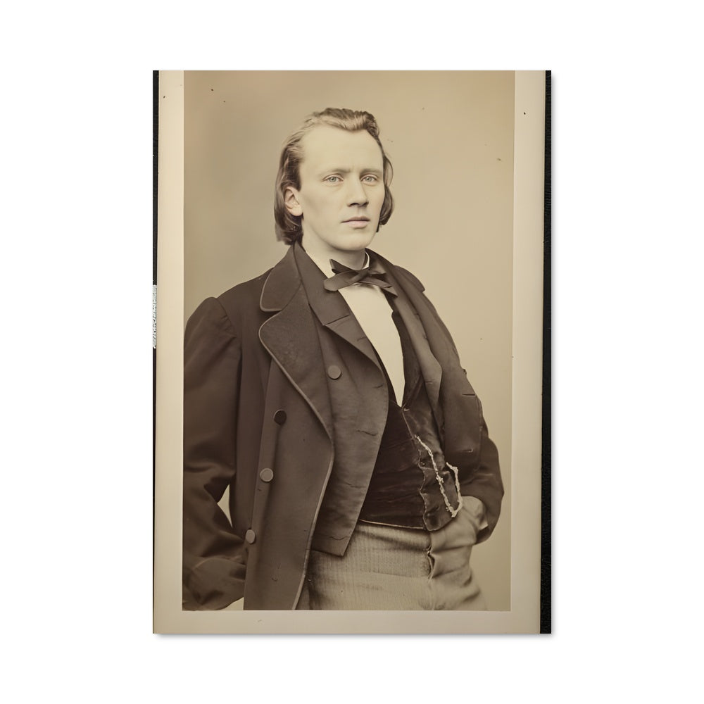 Poster Brahms en Noir et Blanc