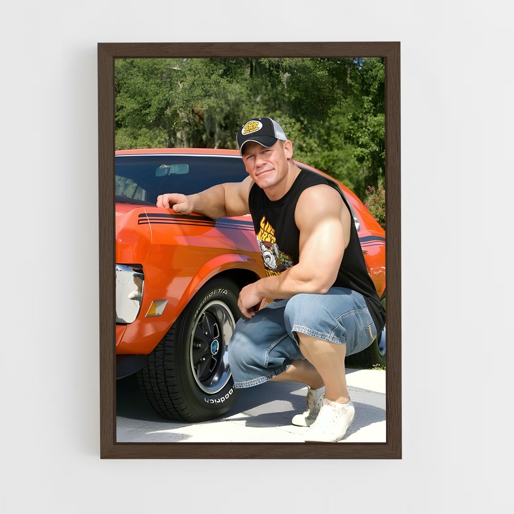 ap-john cena-9 cadre Bois foncé