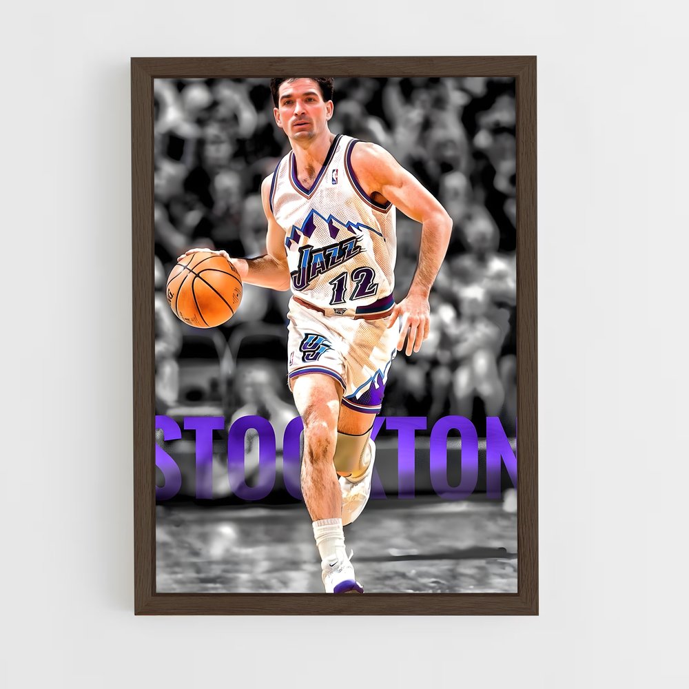 ap-john stockton-11 cadre Bois foncé