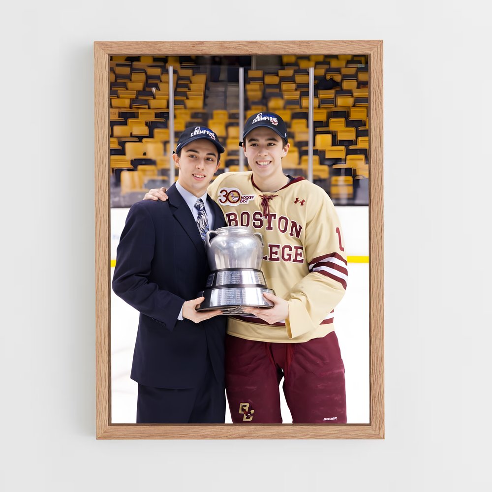 ap-johnny gaudreau-6 cadre Bois clair