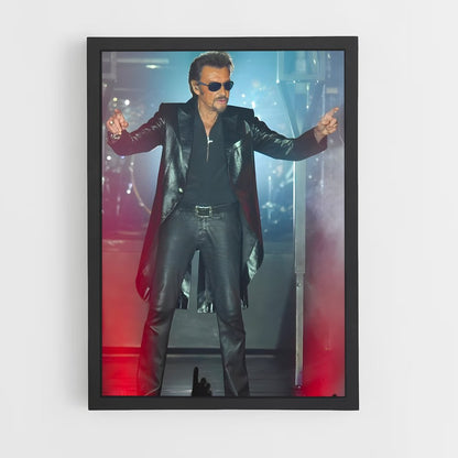 ap-johnny hallyday-15 cadre Noir
