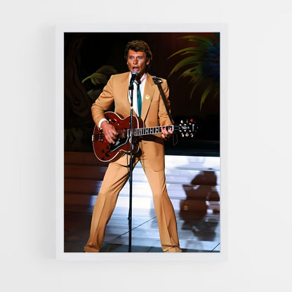 ap-johnny hallyday-7 cadre Blanc