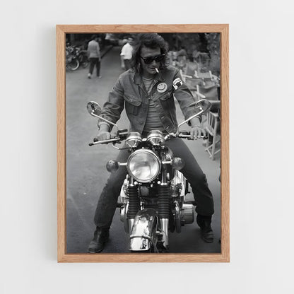 ap-johnny hallyday-8 cadre Bois clair