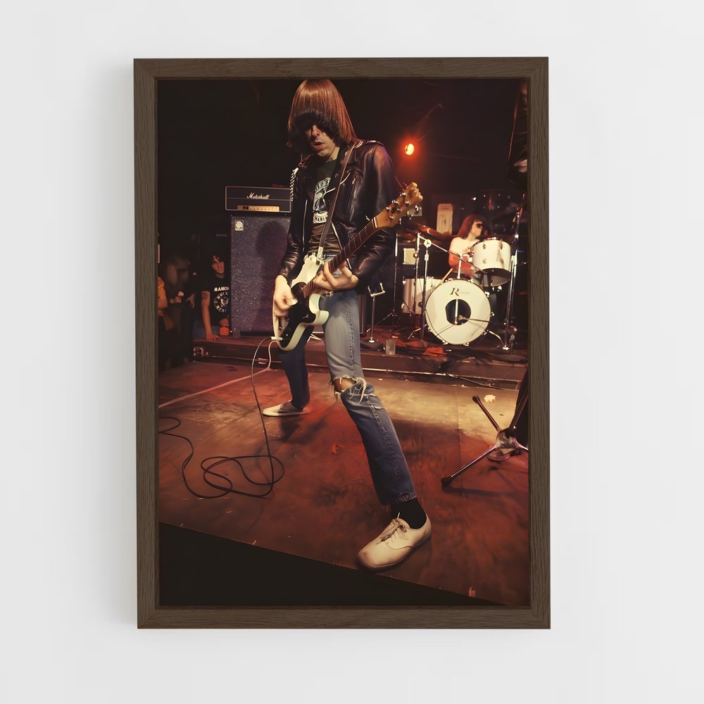 ap-johnny ramone-3 cadre Bois foncé