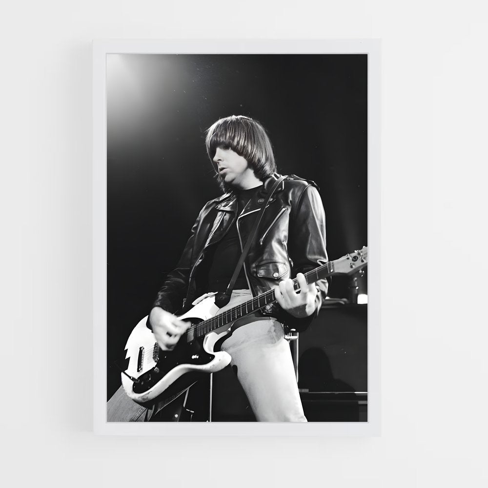 ap-johnny ramone-8 cadre Blanc