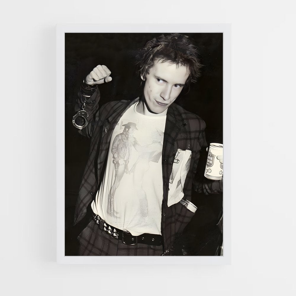ap-johnny rotten-1 cadre Blanc