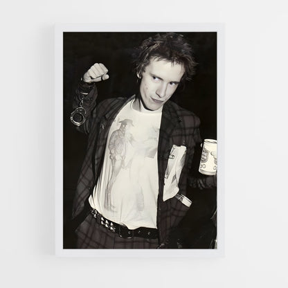 ap-johnny rotten-1 cadre Blanc