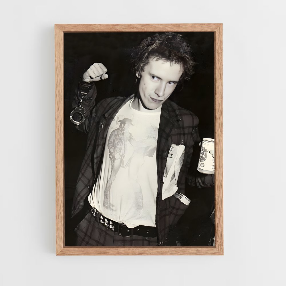 ap-johnny rotten-1 cadre Bois clair