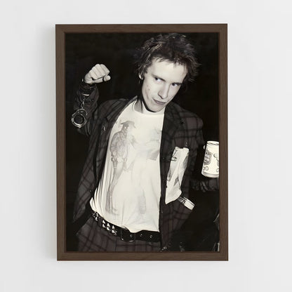 ap-johnny rotten-1 cadre Bois foncé