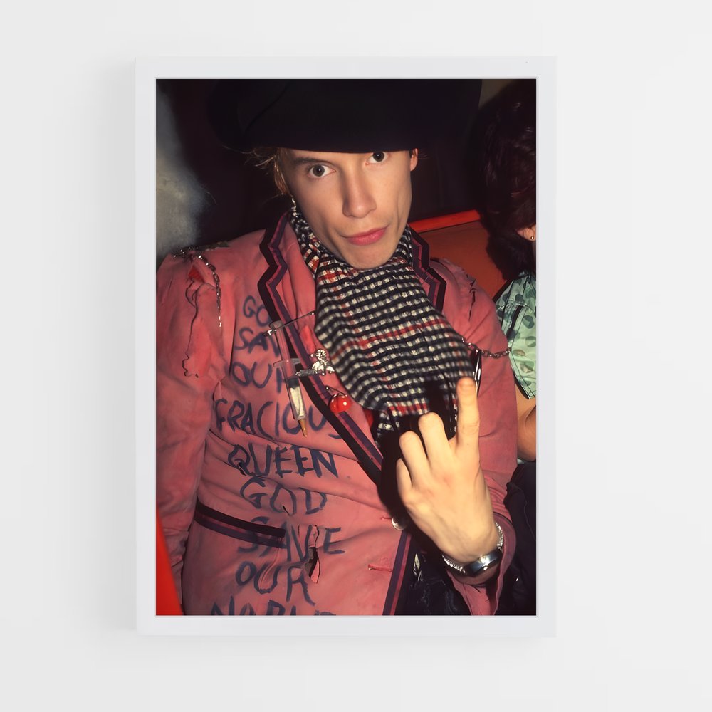 ap-johnny rotten-3 cadre Blanc