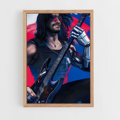 ap-johnny silverhand-6 cadre Bois clair