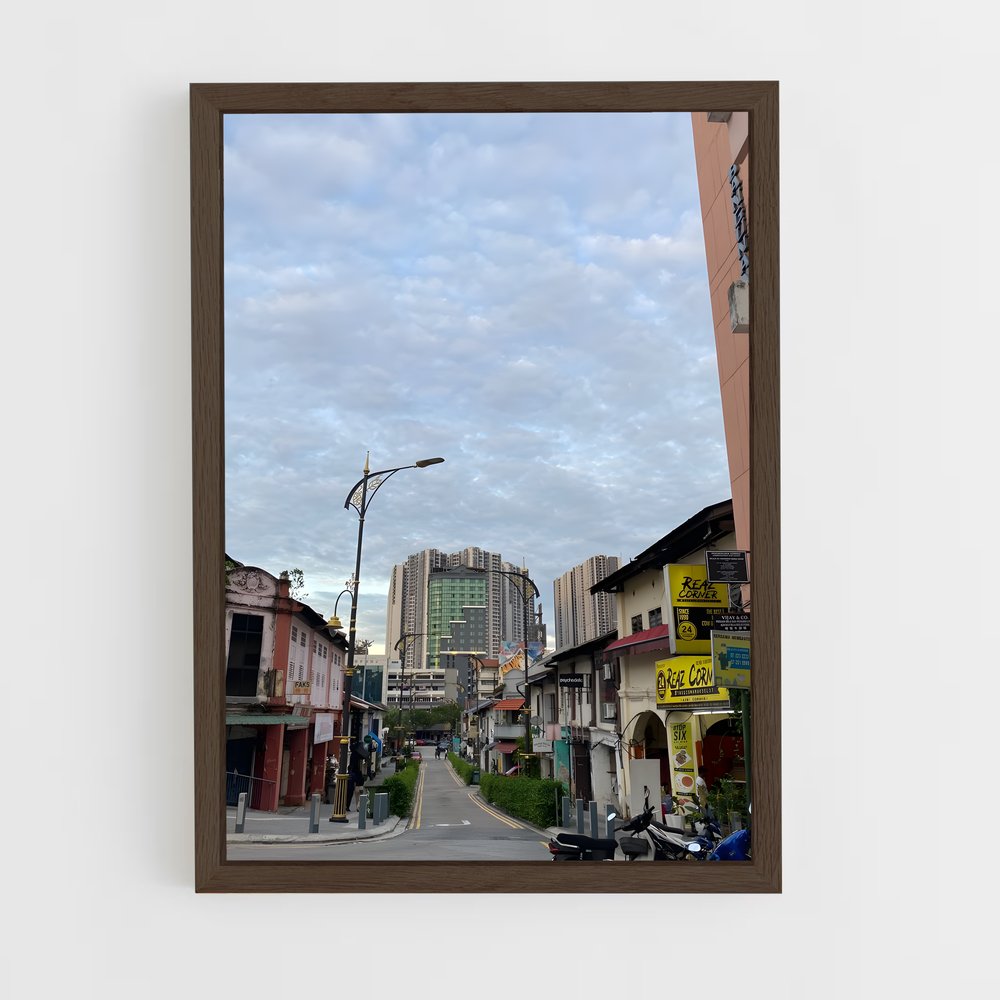 ap-johor bahru-4 cadre Bois foncé