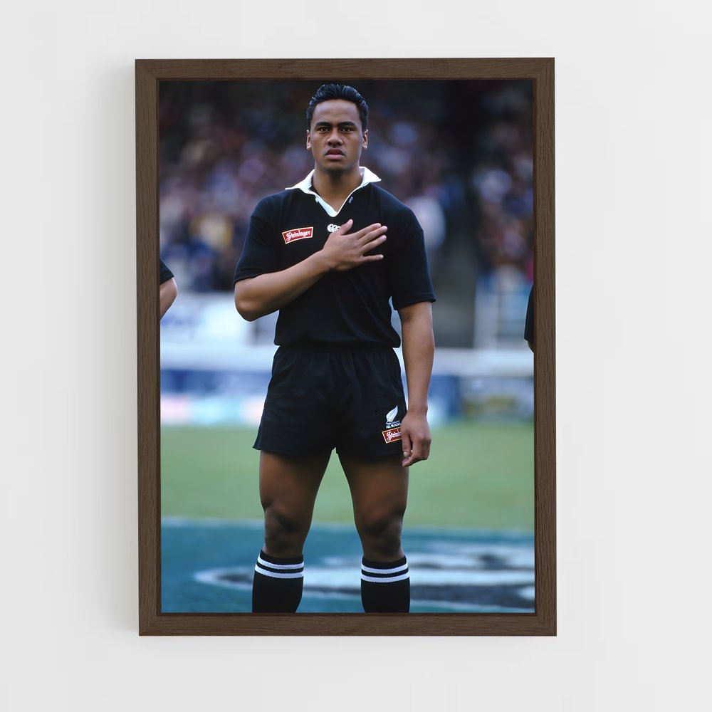ap-jonah lomu-4 cadre Bois foncé