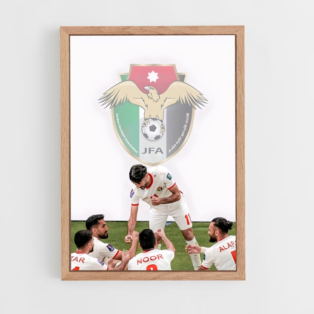 ap-jordan national football team-1 cadre Bois clair