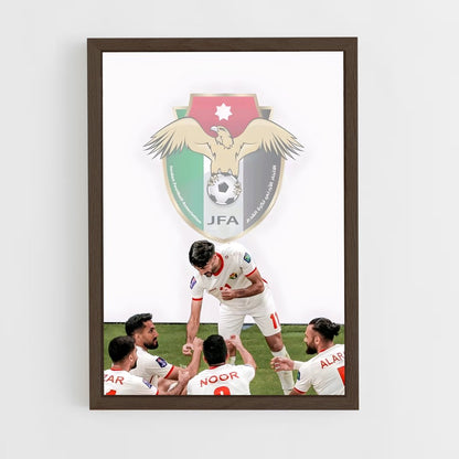 ap-jordan national football team-1 cadre Bois foncé