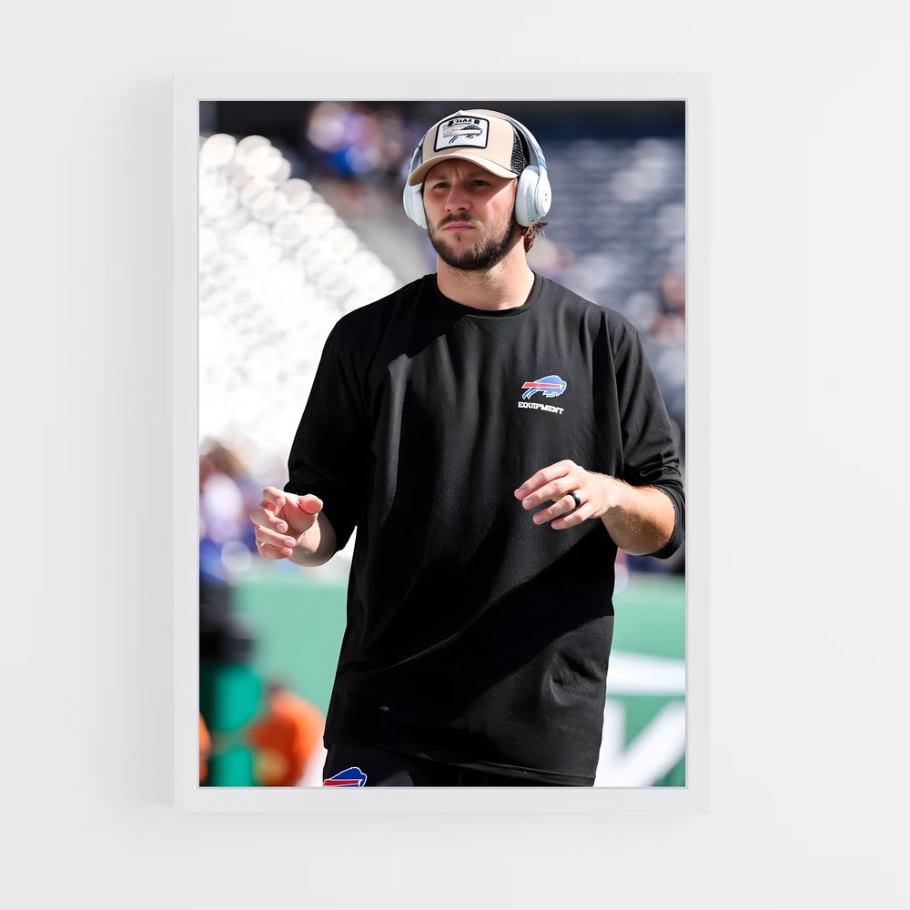 ap-josh allen-2 cadre Blanc