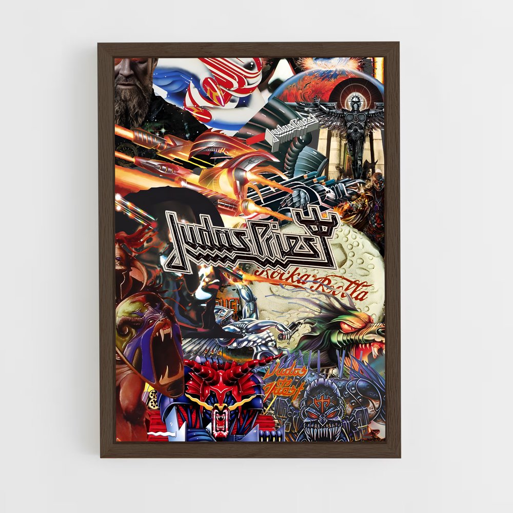 ap-judas priest-5 cadre Bois foncé