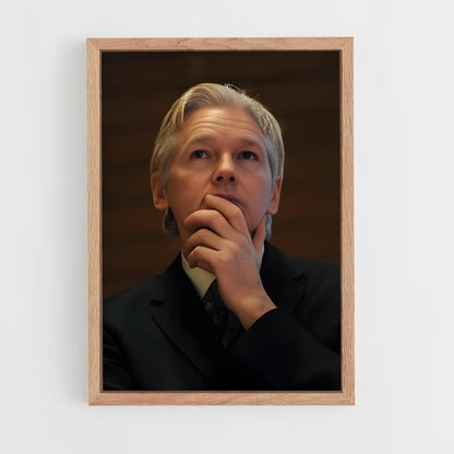 ap-julian assange-1 cadre Bois clair