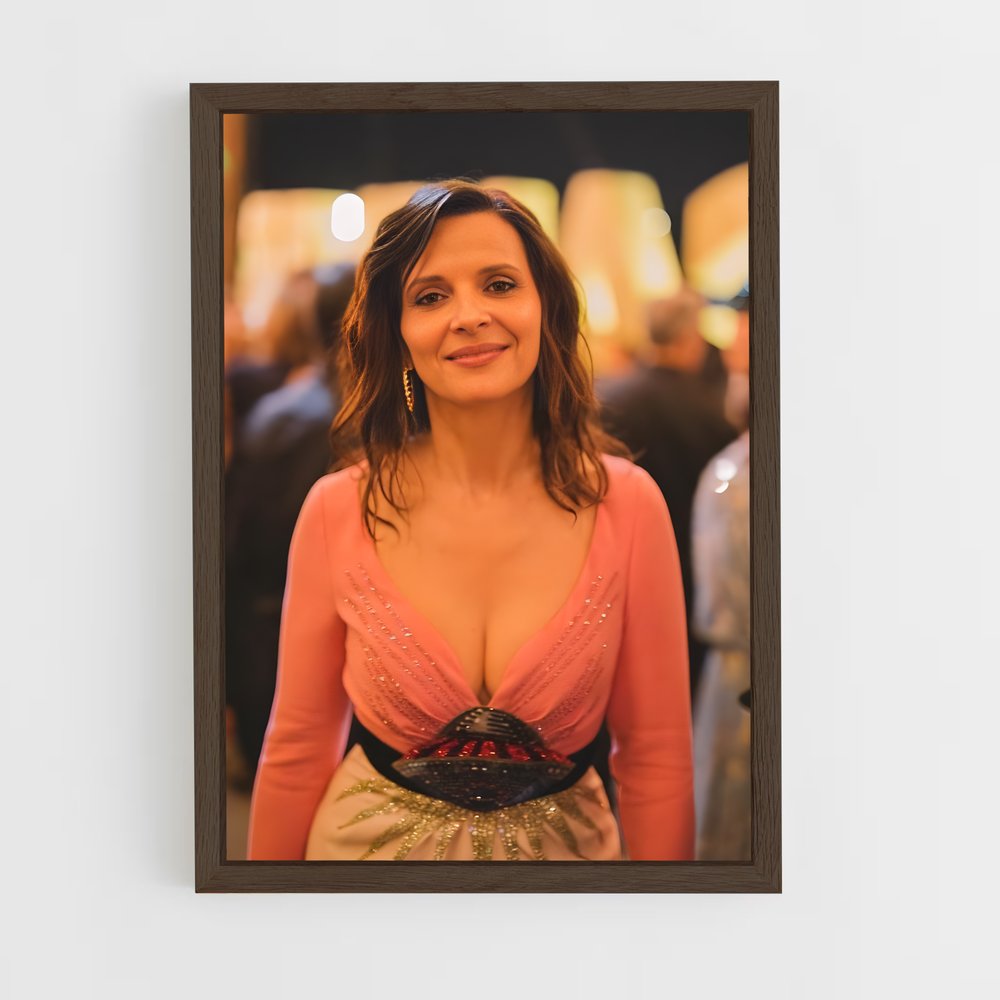 ap-juliette binoche-3 cadre Bois foncé