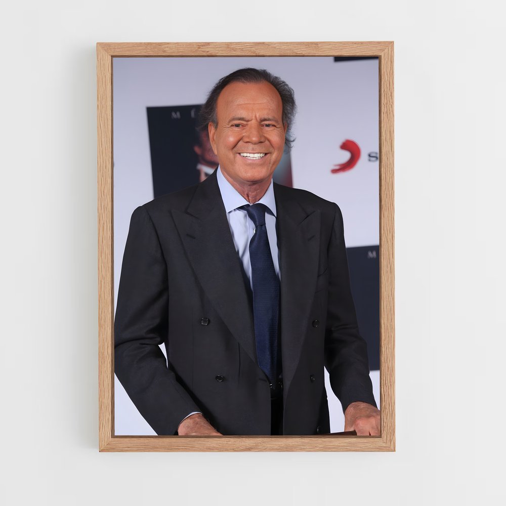 ap-julio iglesias-1 cadre Bois clair