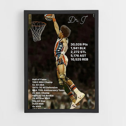 ap-julius erving-7 cadre Noir