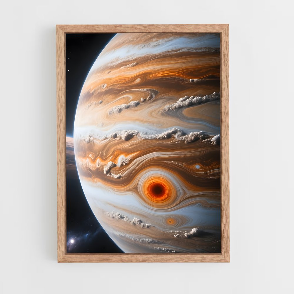 ap-jupiter red spot-10 cadre Bois clair