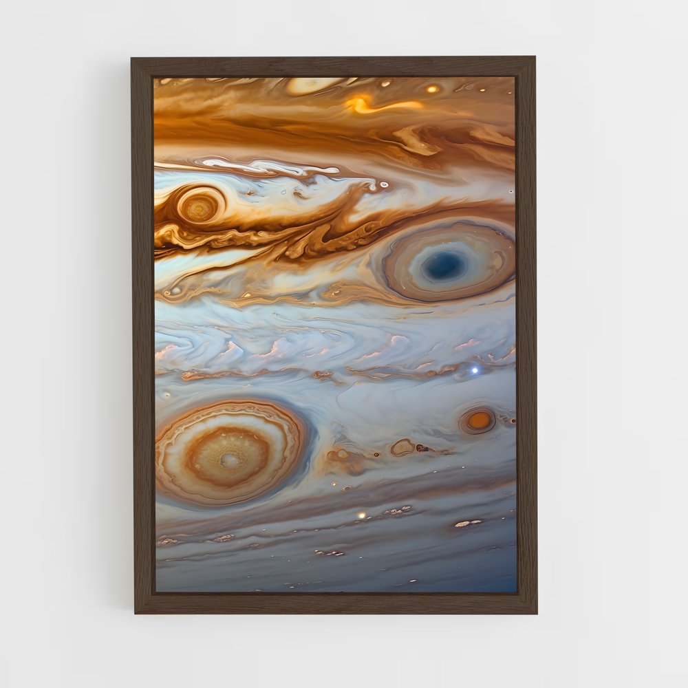 ap-jupiter red spot-9 cadre Bois foncé