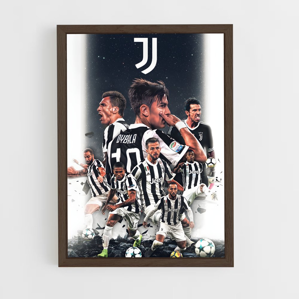 ap-juventus fc-9 cadre Bois foncé