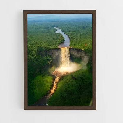 ap-kaieteur falls-1 cadre Bois foncé