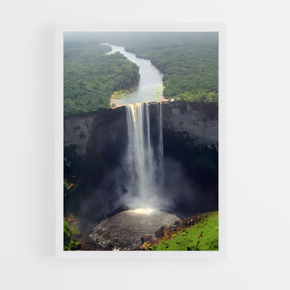 ap-kaieteur falls-3 cadre Blanc