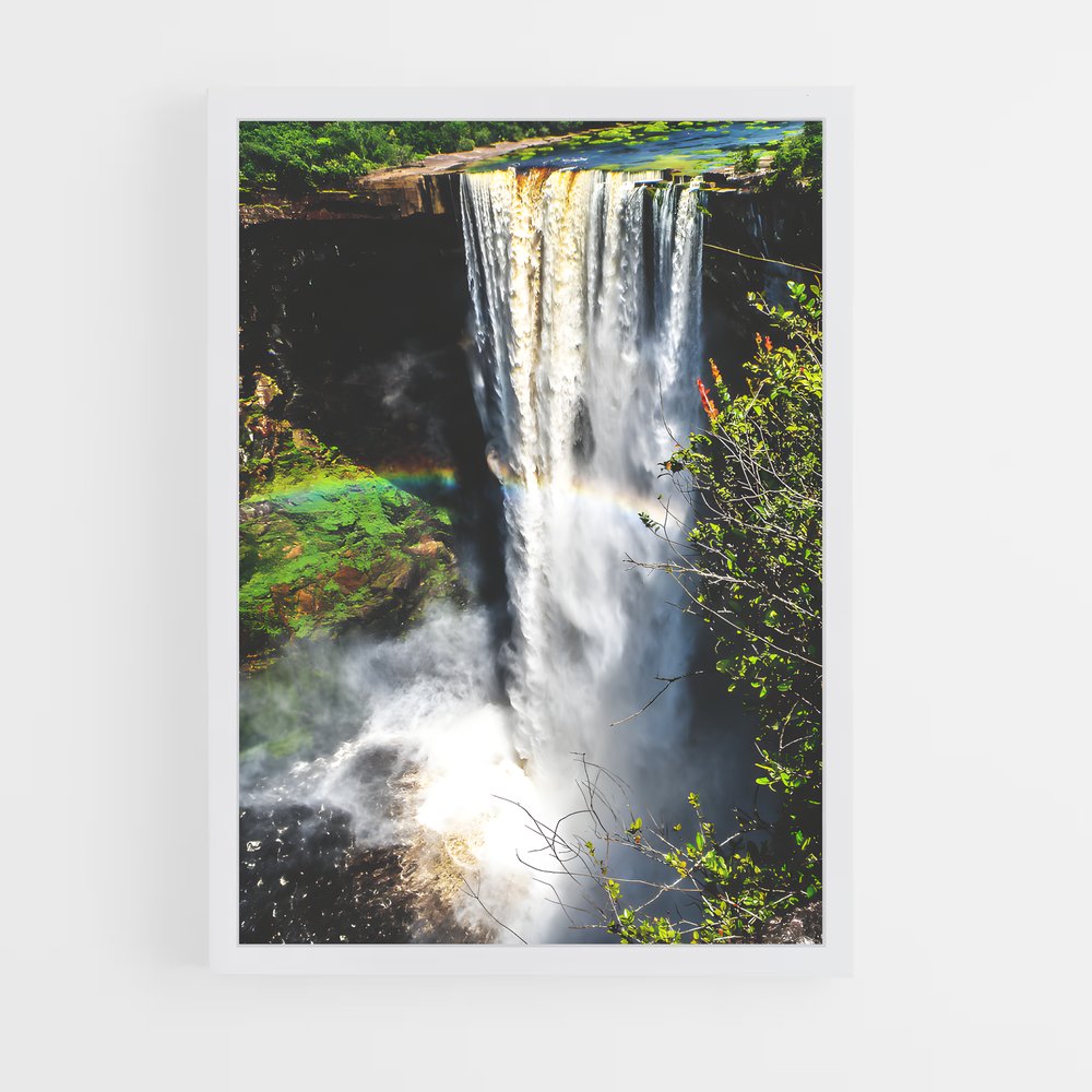 ap-kaieteur falls-4 cadre Blanc