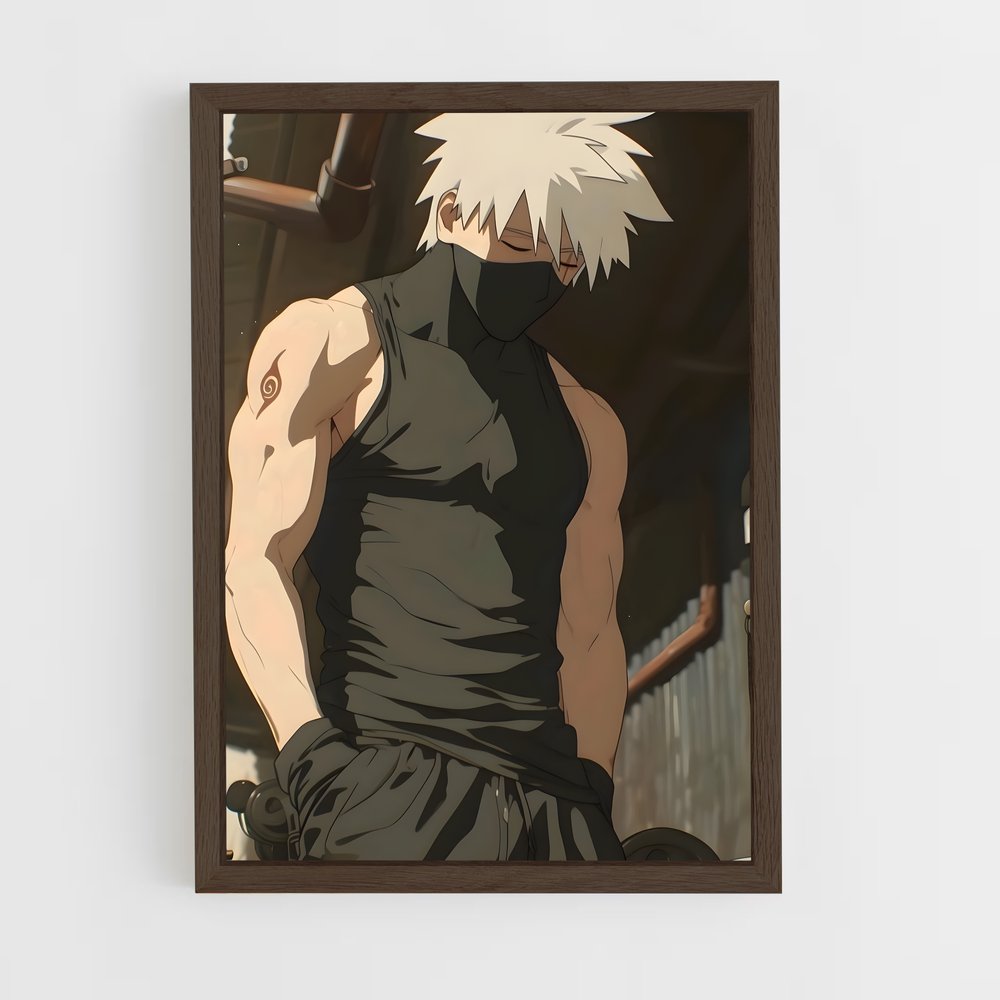 ap-kakashi hatake-2 cadre Bois foncé