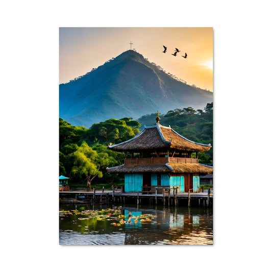 Poster Montagnes de Kampong Ayer