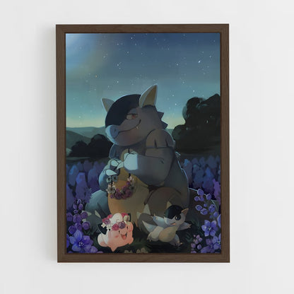 ap-kangaskhan-1 cadre Bois foncé