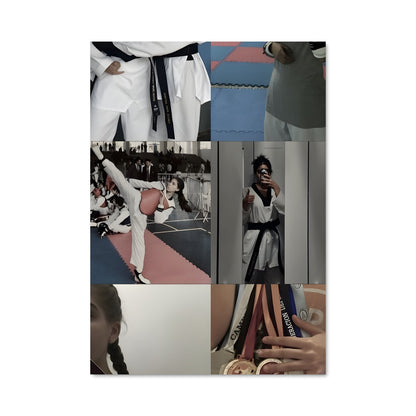 Poster Karateka Femme