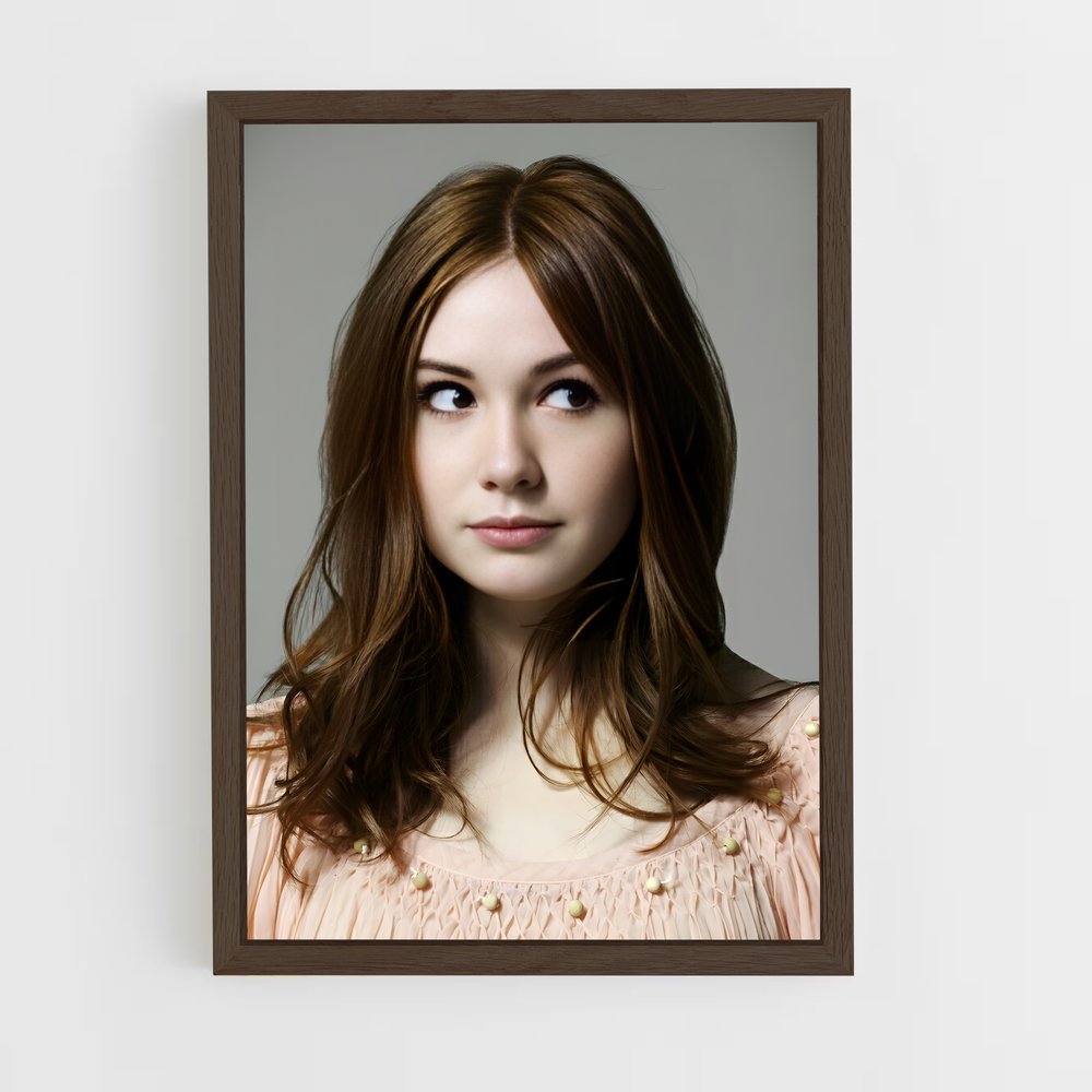 ap-karen gillan-4 cadre Bois foncé