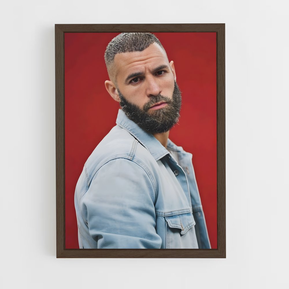 ap-karim benzema-1 cadre Bois foncé