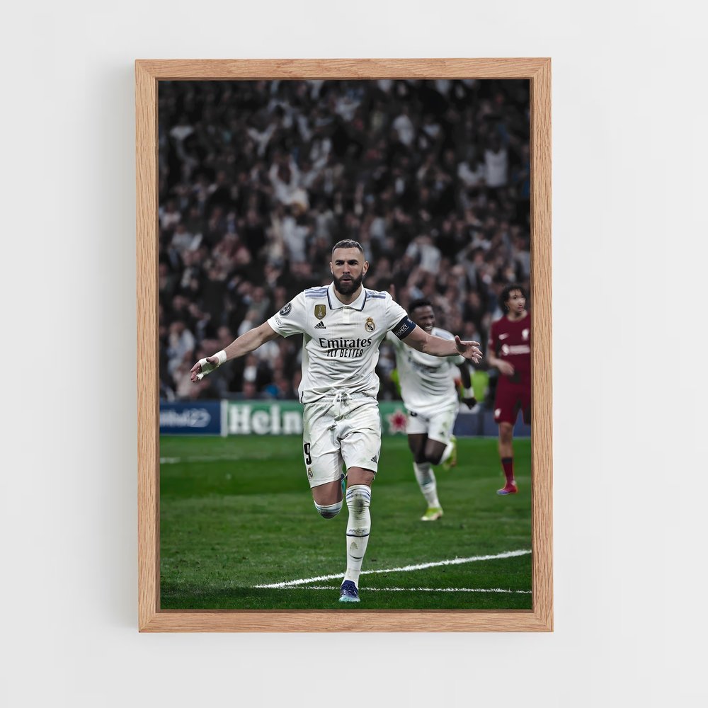 ap-karim benzema-3 cadre Bois clair