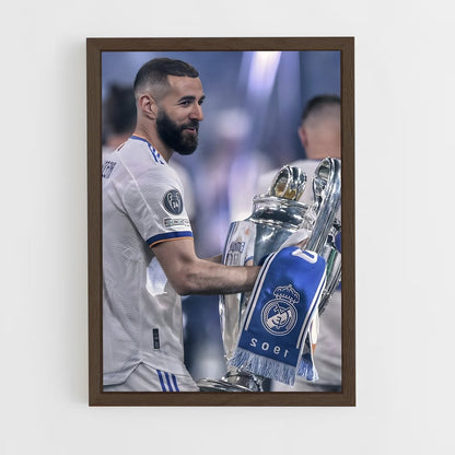 ap-karim benzema-9 cadre Bois foncé