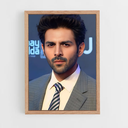 ap-kartik aaryan-8 cadre Bois clair
