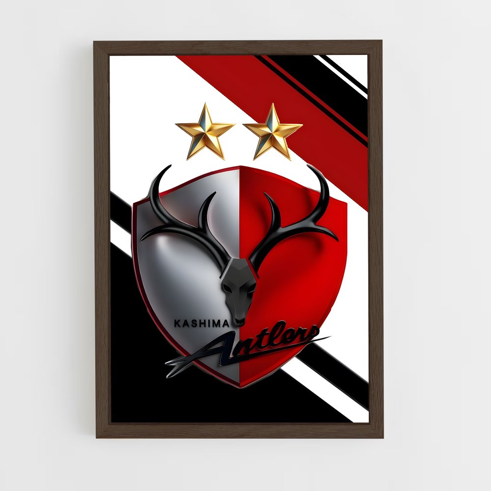 ap-kashima antlers-2 cadre Bois foncé