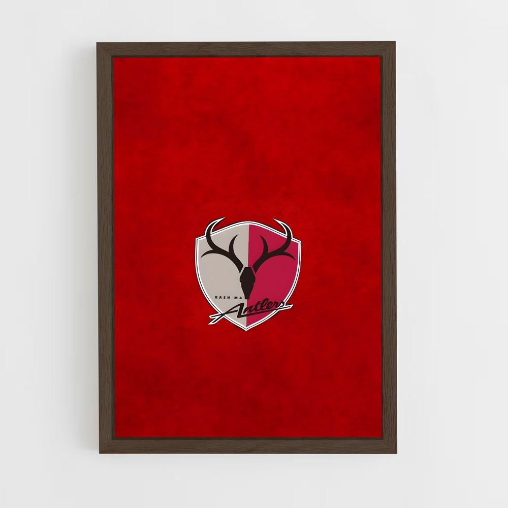 ap-kashima antlers-3 cadre Bois foncé