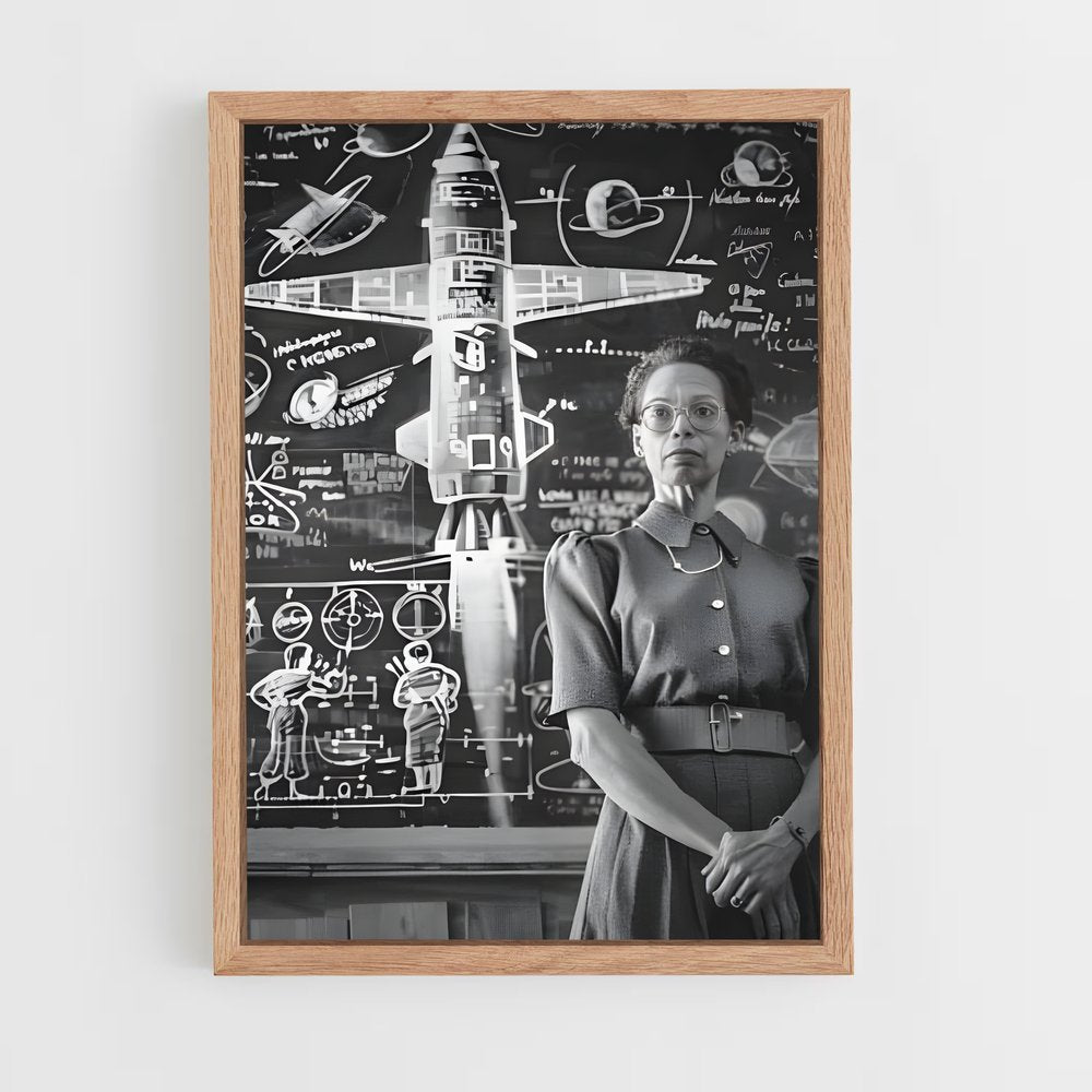 ap-katherine johnson-2 cadre Bois clair