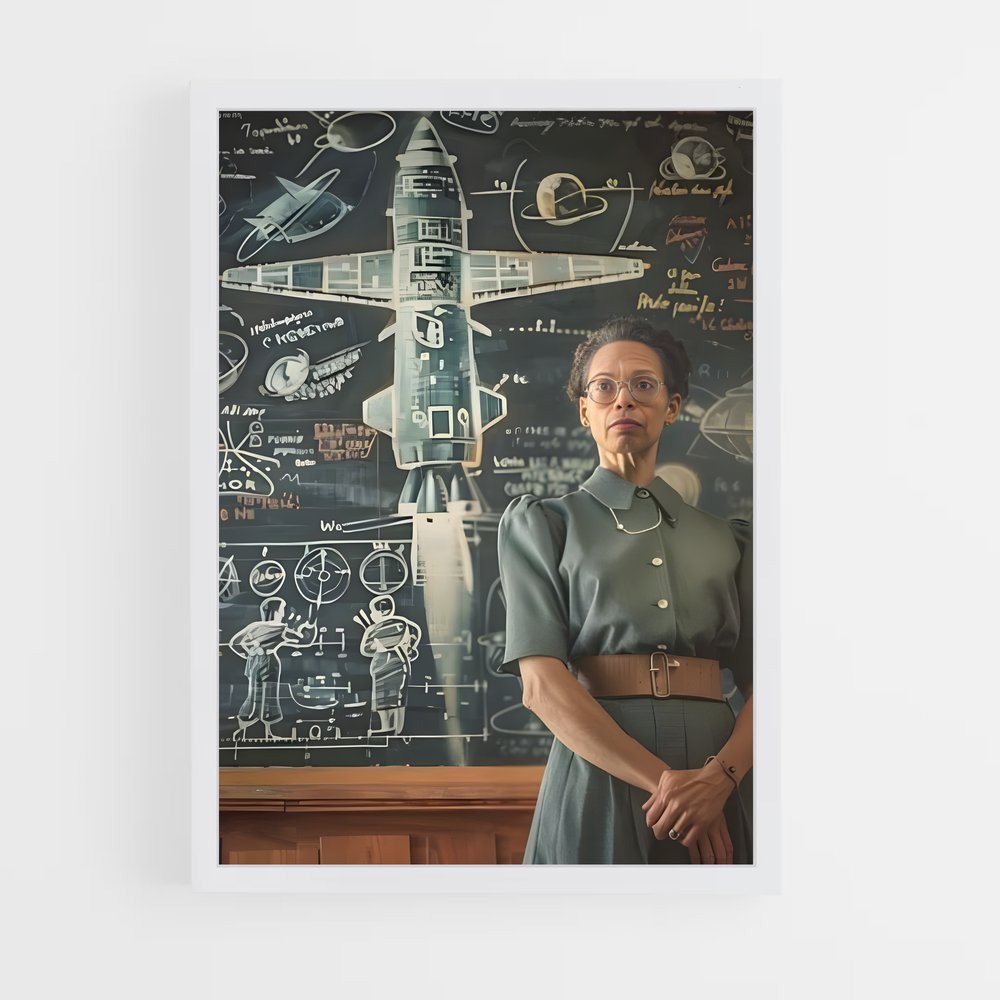 ap-katherine johnson-4 cadre Blanc