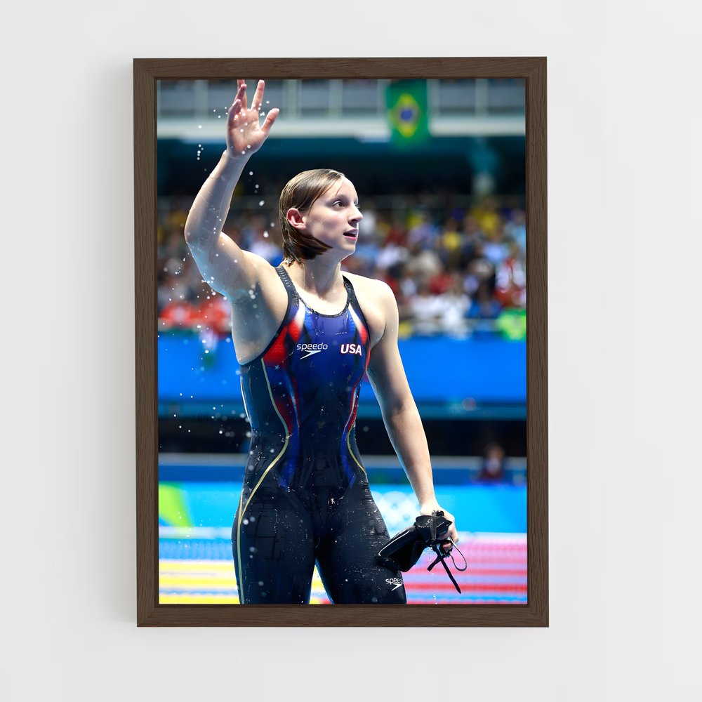ap-katie ledecky-1 cadre Bois foncé