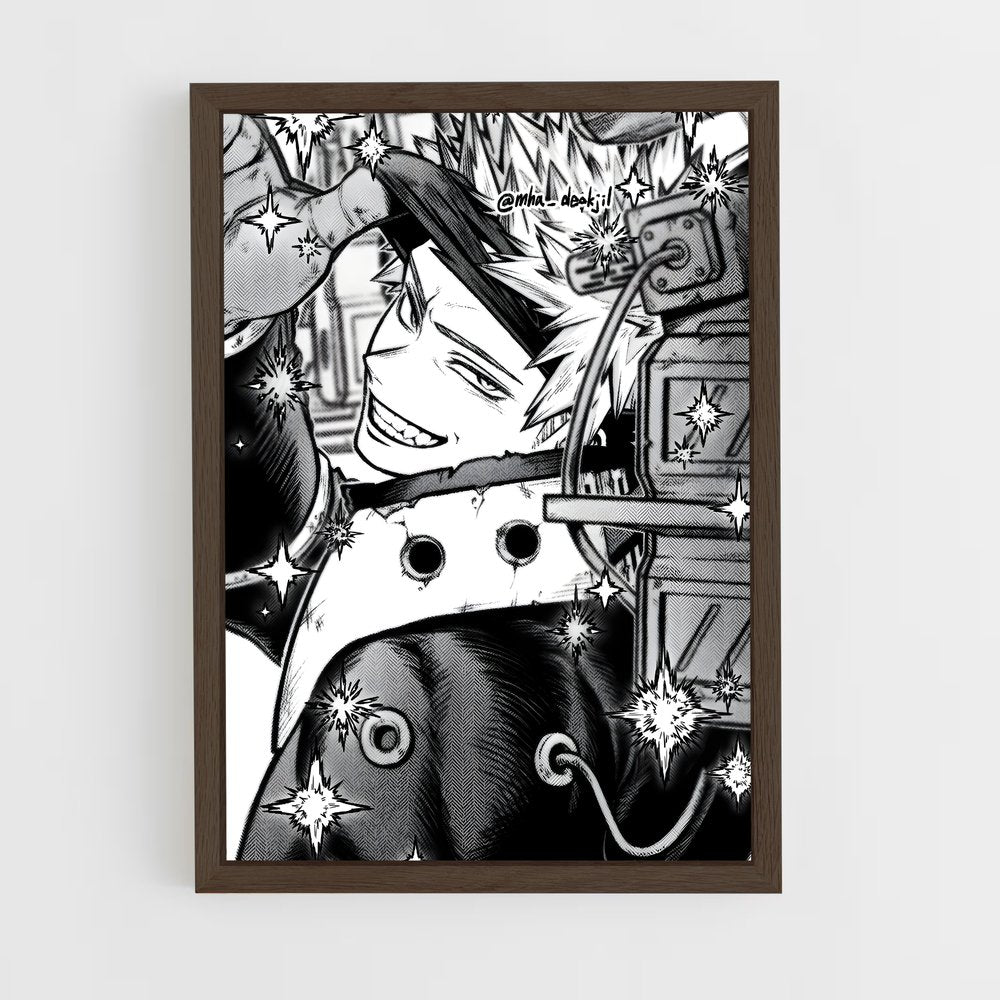 ap-katsuki bakugo-1 cadre Bois foncé