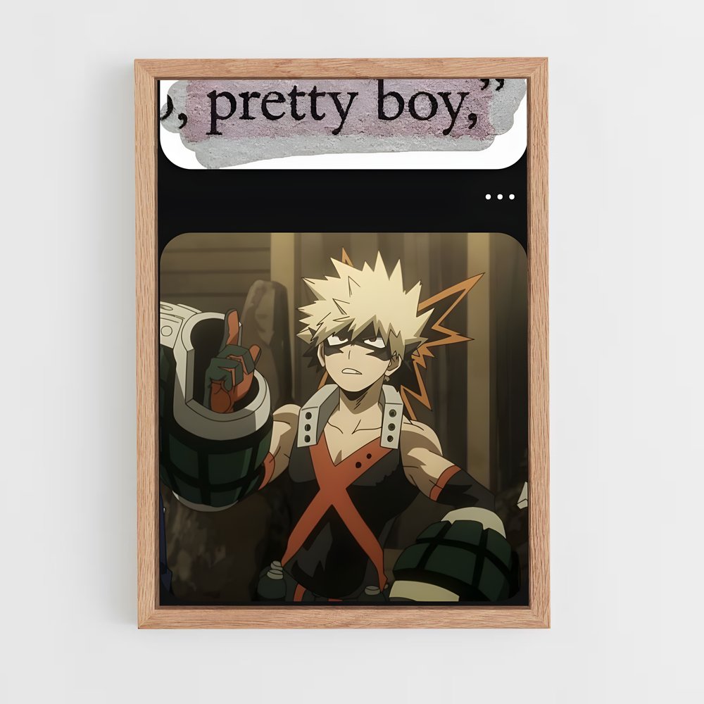 ap-katsuki bakugo-3 cadre Bois clair