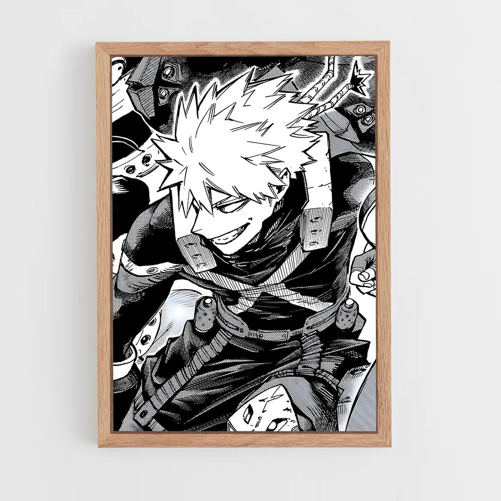 ap-katsuki bakugo-5 cadre Bois clair