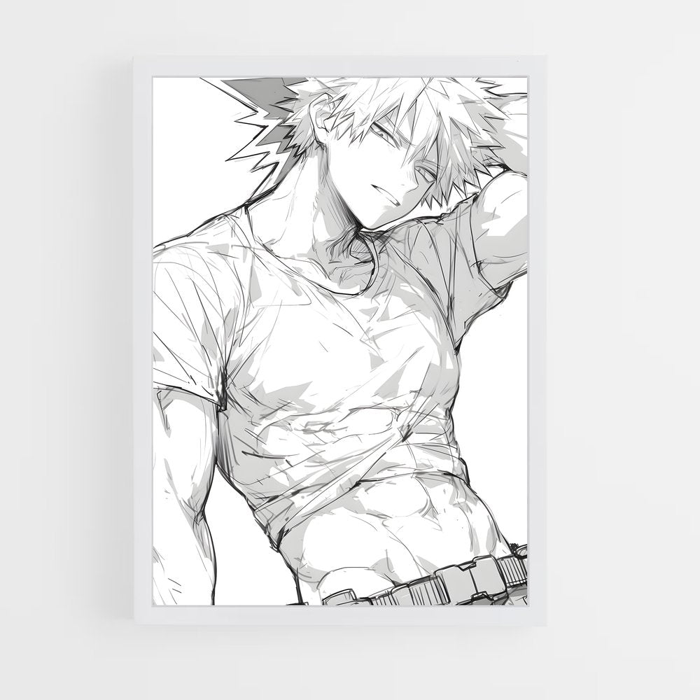ap-katsuki bakugo-6 cadre Blanc